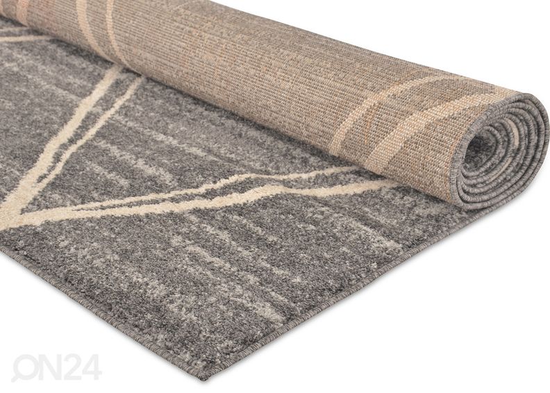 Vaip Aztec 160x230 cm, tumehall/kreemjas suurendatud