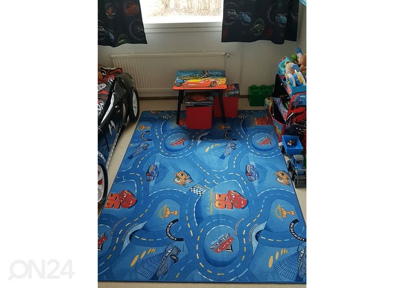 Vaip lastetuppa World Of Cars 160x240 cm suurendatud