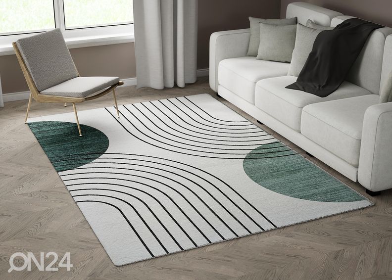 Vaip Nepal 120x180 cm, beež/roheline suurendatud