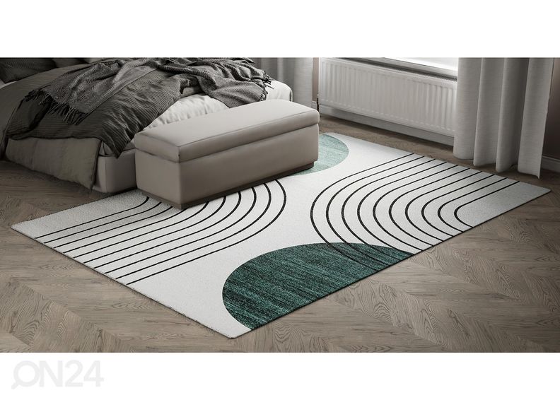 Vaip Nepal 160x230 cm, beež/roheline suurendatud