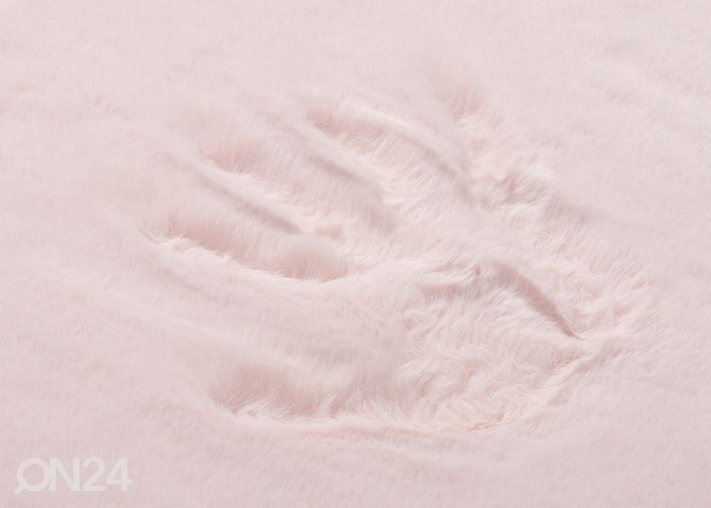 Vaip Rabbit fur 80x150 cm, roosa suurendatud