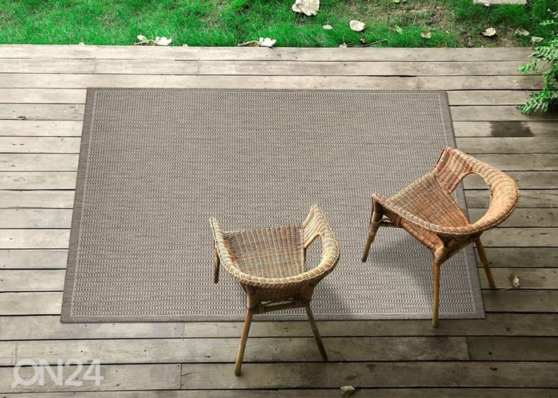 Vaip Tatami Taupe 200x200 cm suurendatud