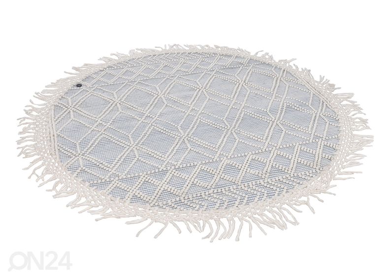 Vaip Tom Tailor Colored Macrame Ø140 cm sinine suurendatud