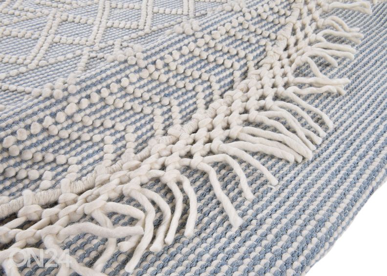 Vaip Tom Tailor Colored Macrame Ø140 cm sinine suurendatud