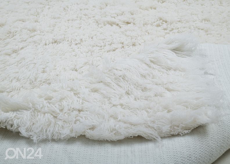 Vaip Tom Tailor Fluffy Uni 80x160 cm, valge suurendatud