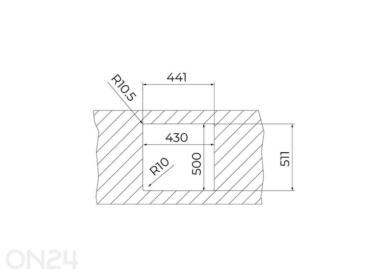 Valamu Teka ForLine RS15 40.40 suurendatud