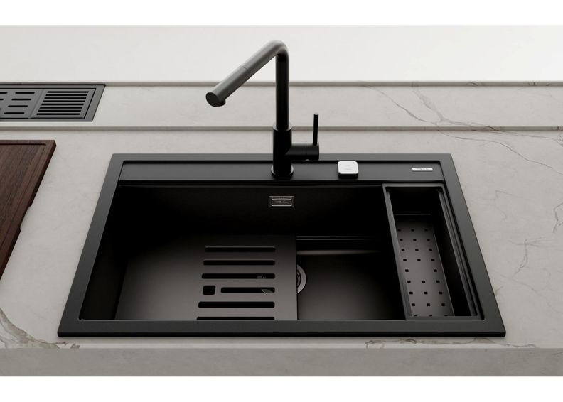 Valamu Teka Nova 80 WS-TG 1B, must suurendatud