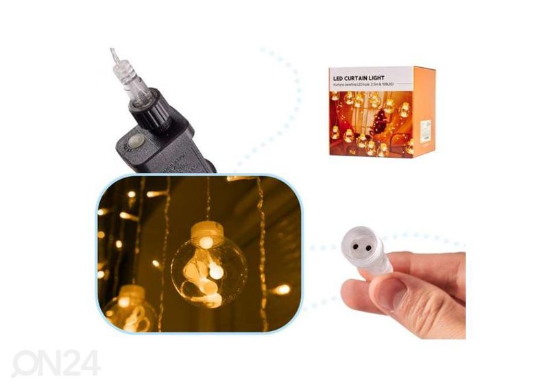 Valguskardin 3 m 108LED suurendatud