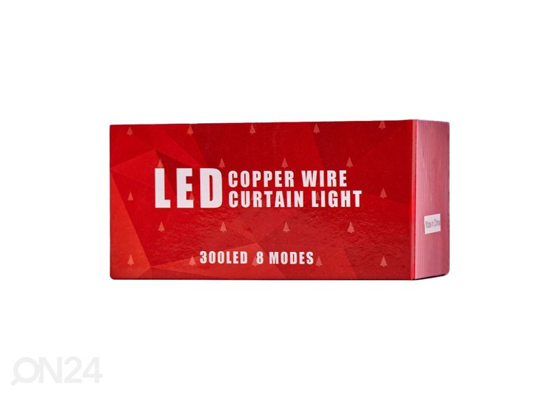 Valguskardin 3x3 m 300 LED mitmevärviline suurendatud