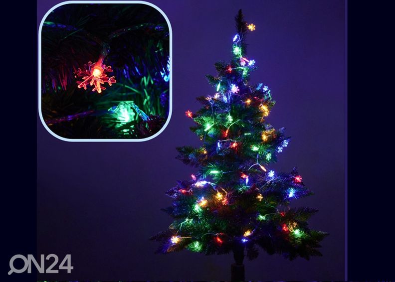 Valguskett jätkatav LED lumehelbed 10m 100LED suurendatud