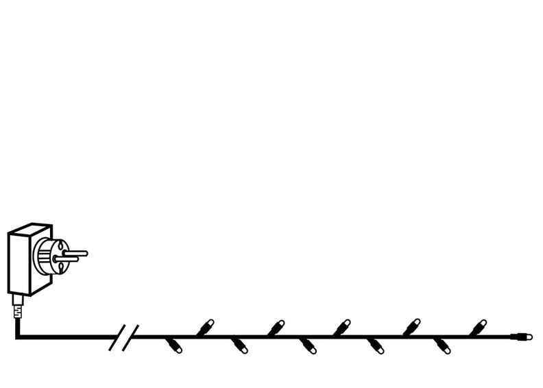 Valguskett Microled 7 m, 8 funktsiooni suurendatud