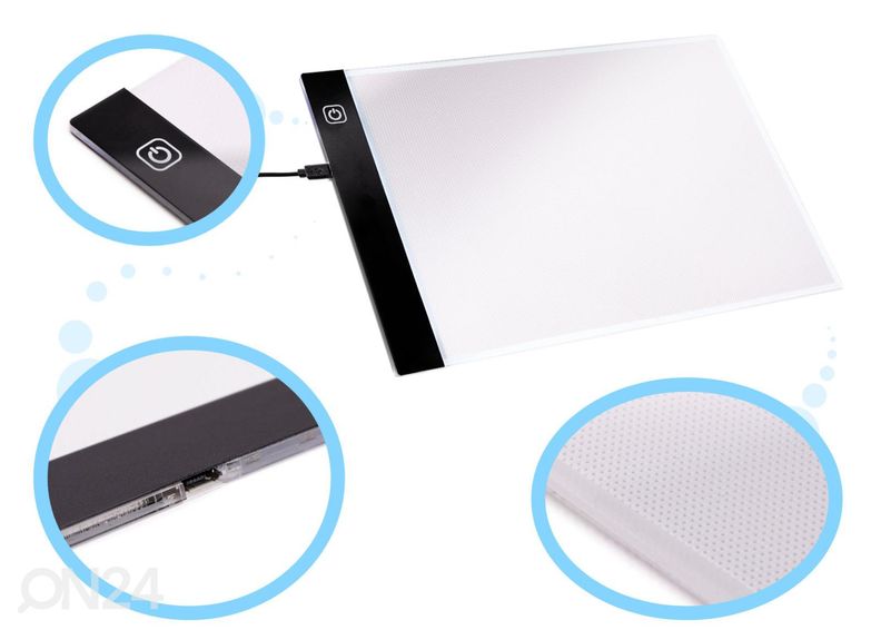 Valguslaud LED A4 suurendatud