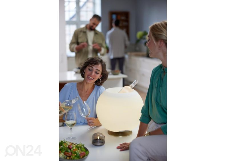 Valgusti kõlariga ja jääanumaga Sphere Silver suurendatud