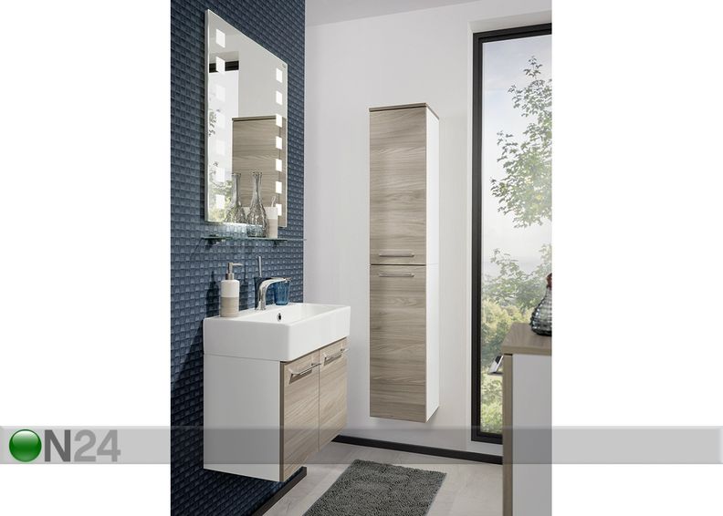 Valgustiga peegel Lima 80x75 cm suurendatud
