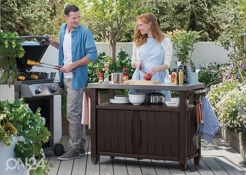 Väliköök Keter Unity XL 52x134 cm, pruun suurendatud