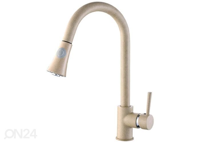 Väljatõmmatava tilaga valamusegisti Laveo Daru suurendatud