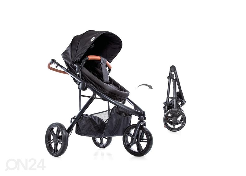 Vankrikomplekt Hauck Essential Pacific 3 Shop N Drive Caviar suurendatud