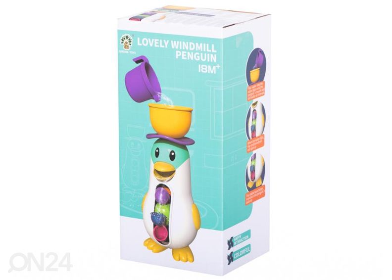 Vannimänguasi Pingviinide vesiratas suurendatud