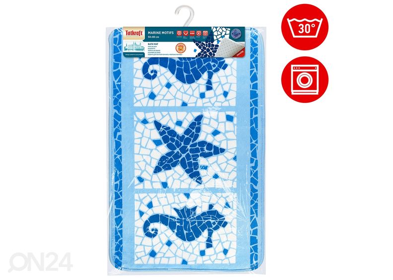 Vannimatt Tatkraft Marine Motifs, 50x80 cm suurendatud
