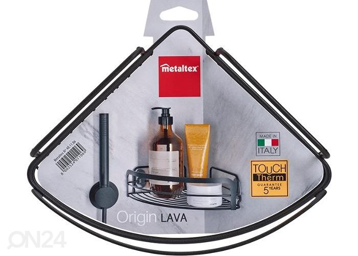 Vannitoa nugariiul Origin, 20x20x6 cm, must suurendatud