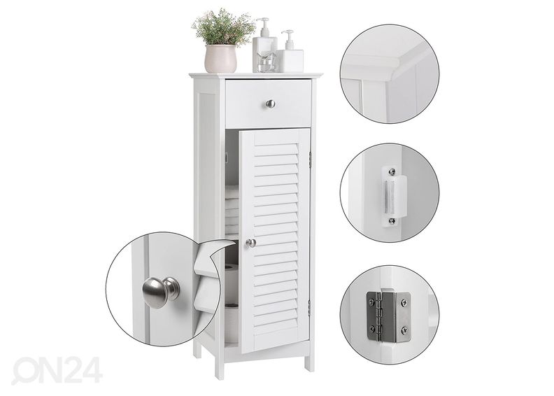 Vannitoakapp 32 cm, valge suurendatud