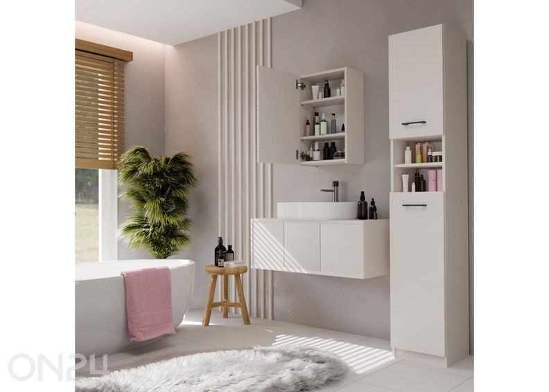 Vannitoakapp peegliga suurendatud