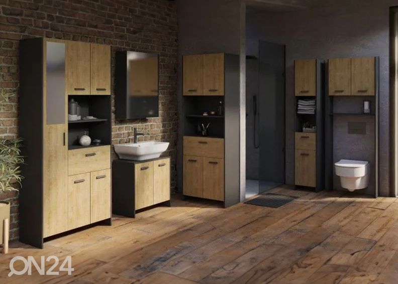 Vannitoakapp peegliga Marina 5u1s suurendatud