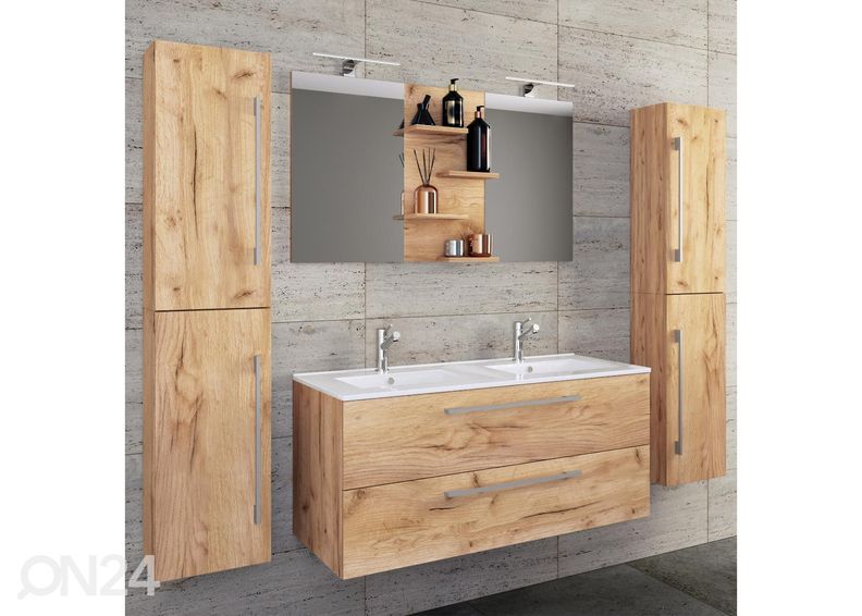 Vannitoakomplekt Budasi kahese valamuga suurendatud