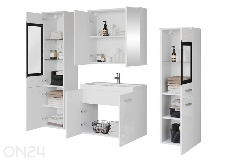 Vannitoakomplekt Madrit II + LED suurendatud