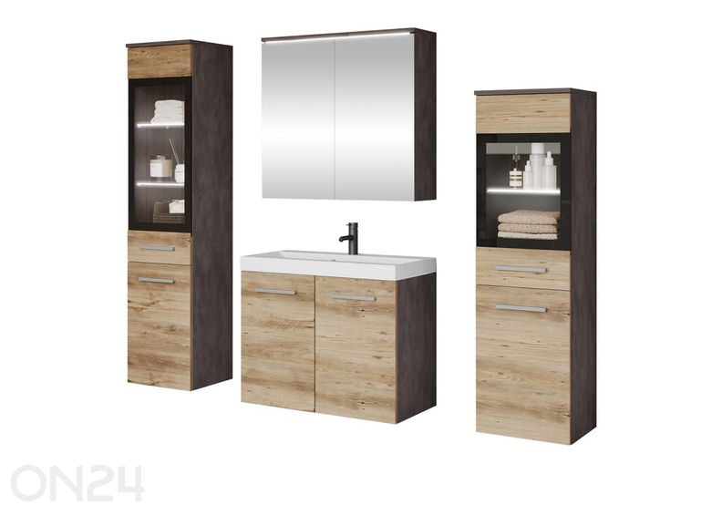 Vannitoakomplekt Madrit II + LED suurendatud