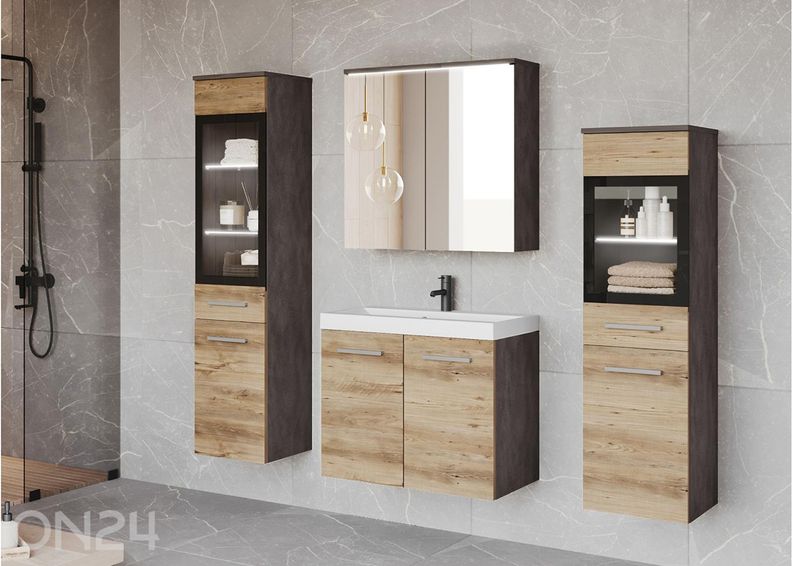 Vannitoakomplekt Madrit II + LED suurendatud