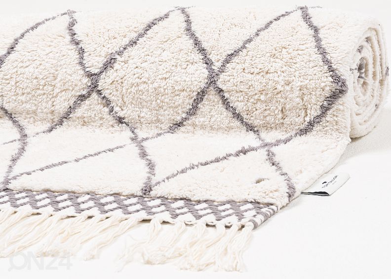 Vannitoavaip Tom Tailor Ethno Bath Ben 60x100 cm, valge/kirju suurendatud