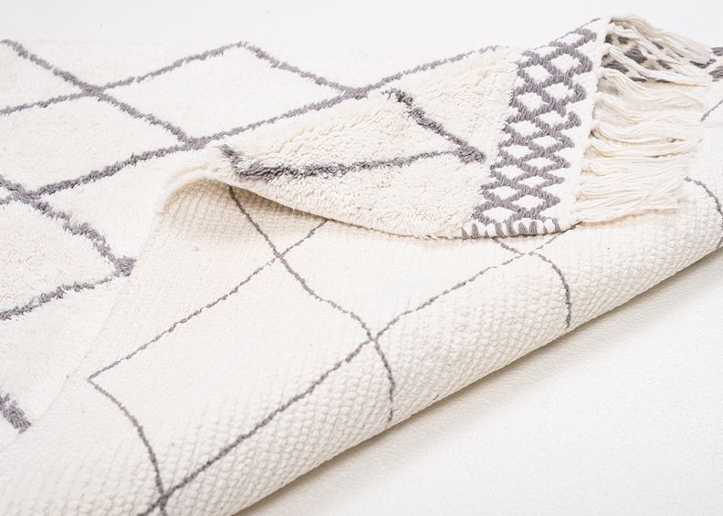 Vannitoavaip Tom Tailor Ethno Bath Ben 60x100 cm, valge/kirju suurendatud