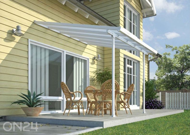 Varikatus terrassile Feria 3x3 m suurendatud