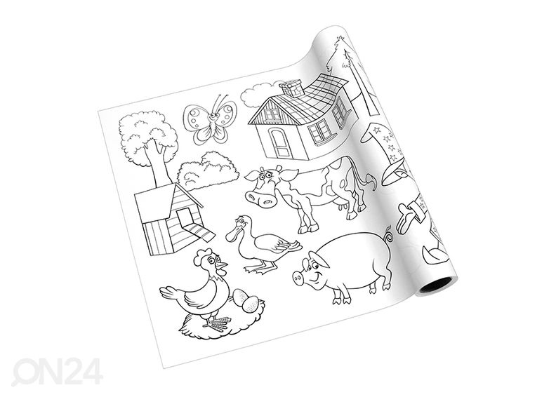 Värvimispaber rullis suurendatud