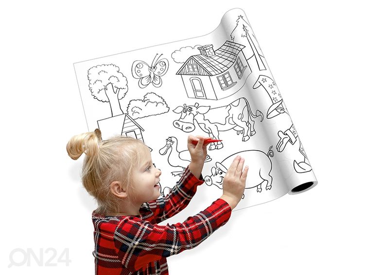 Värvimispaber rullis suurendatud