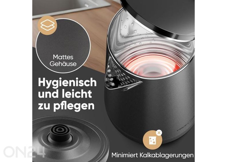 Veekeetja ProfiCook 1,5 L PCWK1290, grafiithall suurendatud