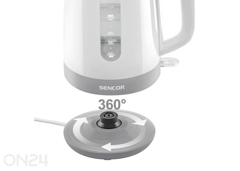 Veekeetja Sencor 1 L SWK1020WH, valge suurendatud