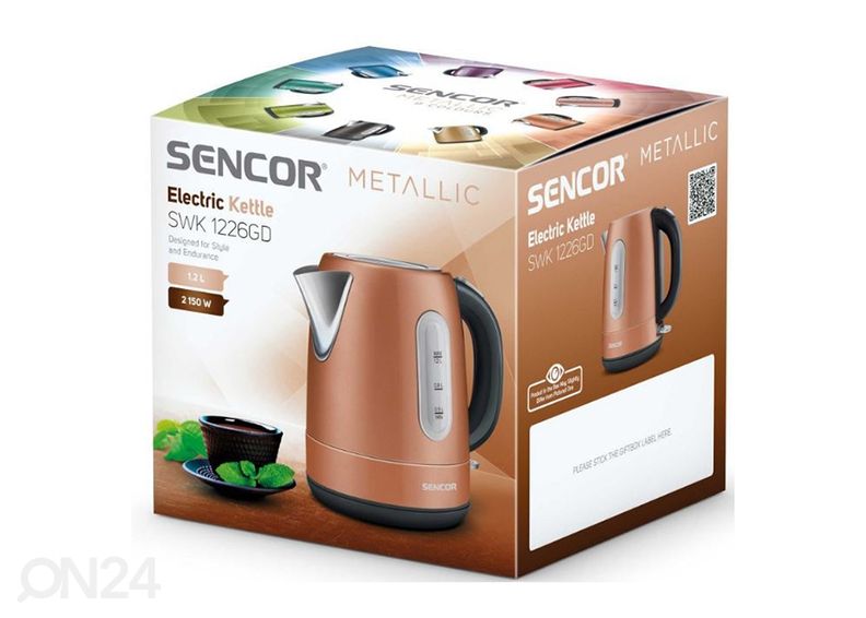 Veekeetja Sencor Metallic 1,2 L SWK1226GD suurendatud