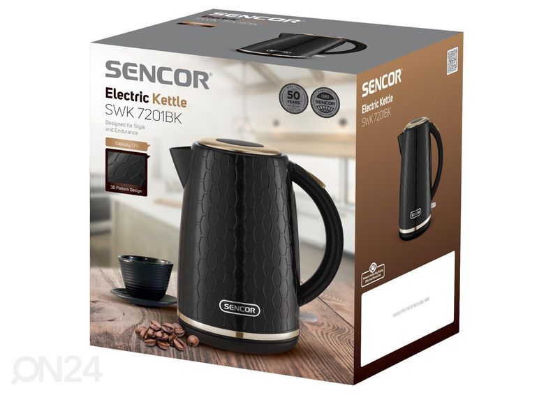 Veekeetja Sencor SWK7201BK, must suurendatud