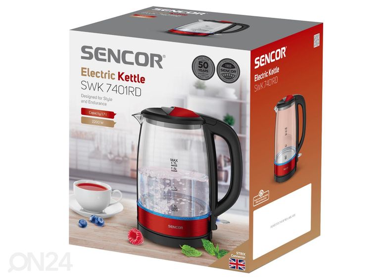 Veekeetja Sencor SWK7401RD suurendatud