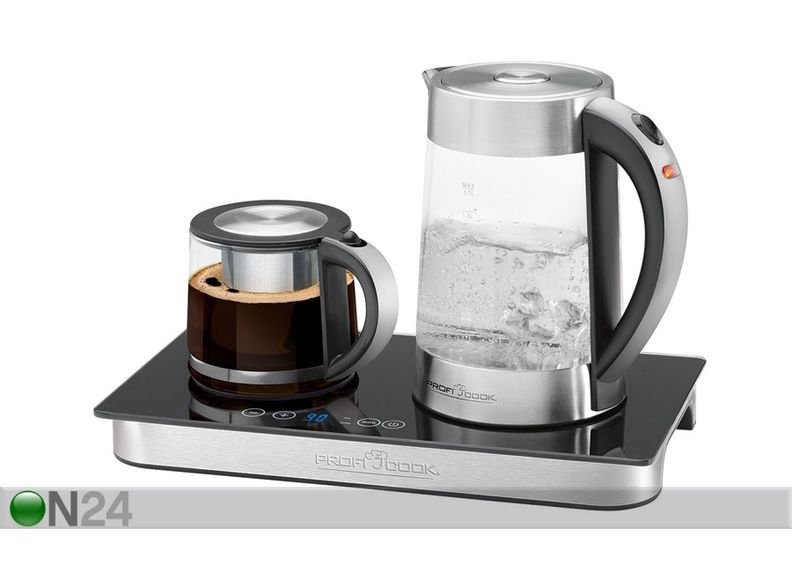 Veekeetja teekannu ja kuumutusplaadiga ProfiCook 1,7L PCTKS1056 suurendatud