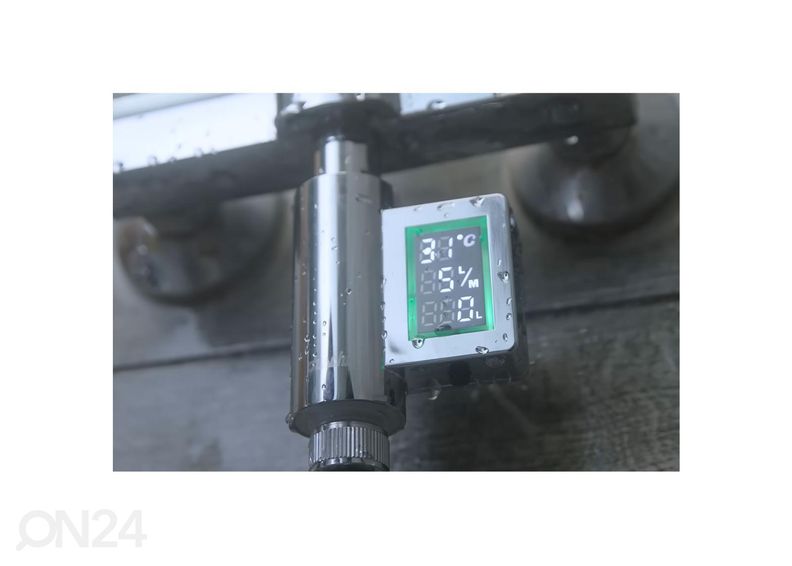 Veekulu ja temperatuuri mõõtja Duschy suurendatud