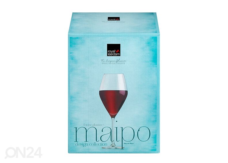 Veiniklaas Royal Leerdam Maipo 59 cl, 4 tk suurendatud