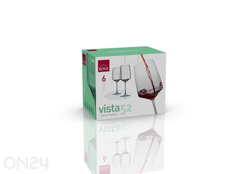 Veiniklaas Vista 52 cl, 6 tk suurendatud