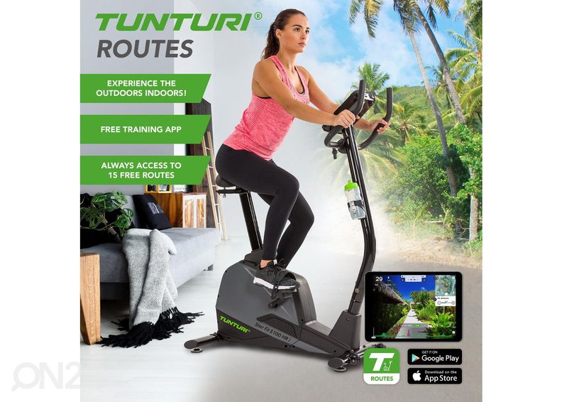 Velotrenažöör Tunturi Star Fit E100 HR I+ suurendatud