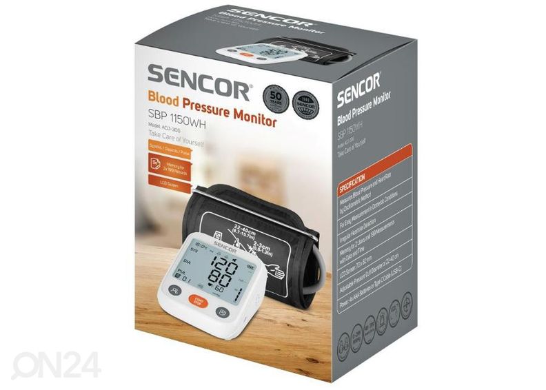 Vererõhumõõtja Sencor SBP1150WH suurendatud