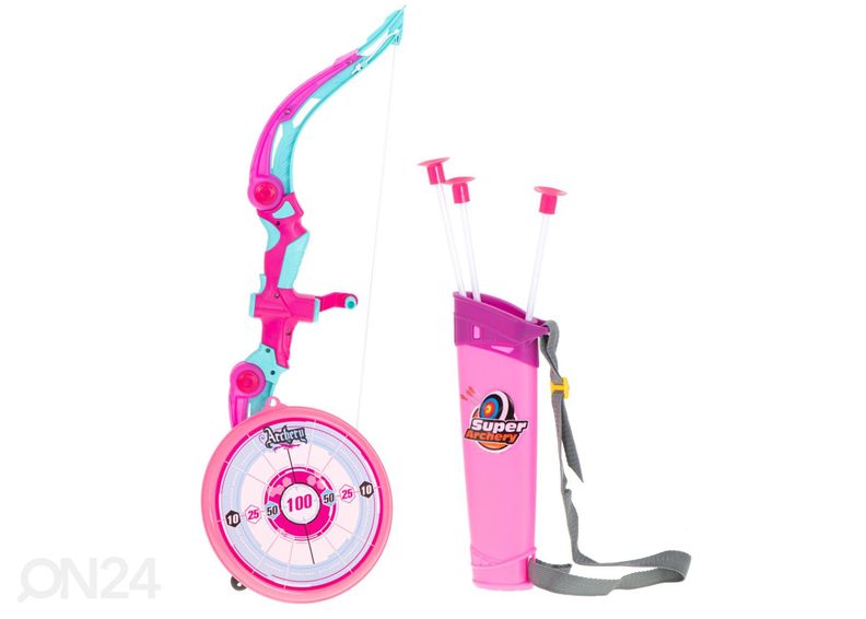 Vibu koos noolte ja sihtmärgiga suurendatud