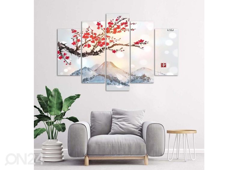 Viieosaline seinapilt Country of the Rising Sun 100x70 cm suurendatud