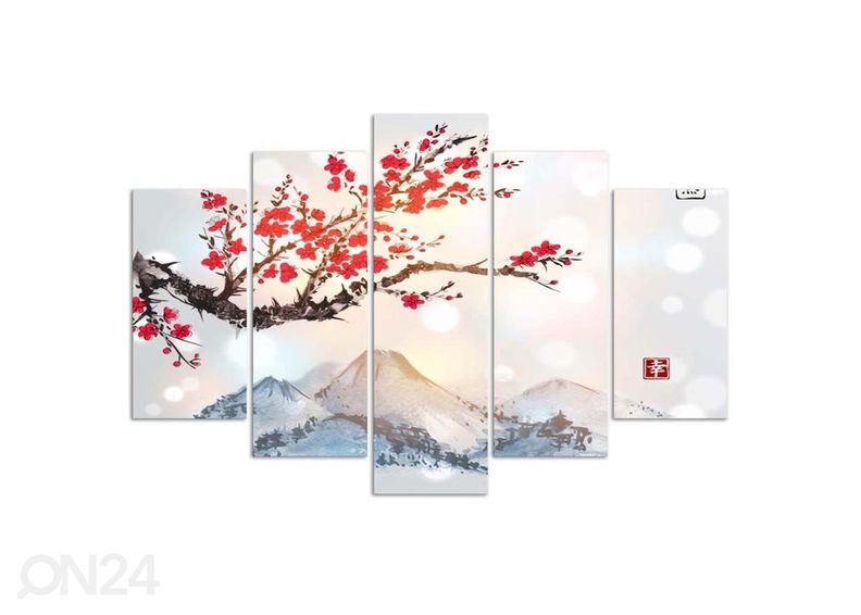 Viieosaline seinapilt Country of the Rising Sun 100x70 cm suurendatud